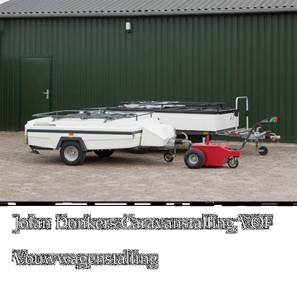 Grote foto luxe bagagewagen aanhanger vouwwagenstalling caravans en kamperen stalling