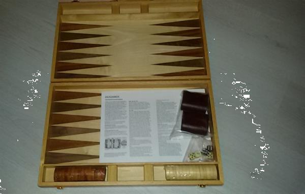 Grote foto de luxe backgammonset 18 hobby en vrije tijd gezelschapsspellen bordspellen
