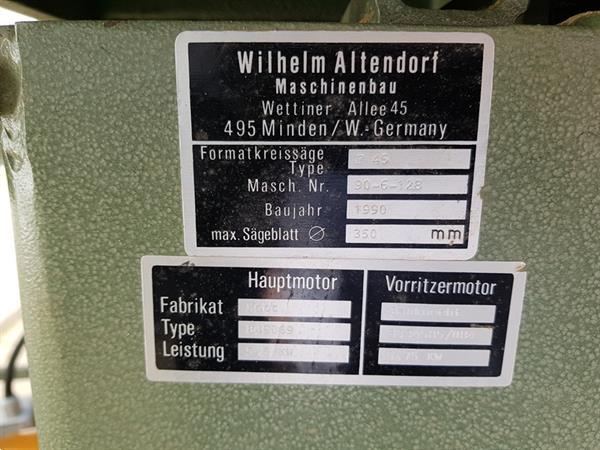 Grote foto 10x formaatzaag altendorf f45 hoofdzaag voorritser paneelzaag platenzaag doe het zelf en verbouw zaagmachines