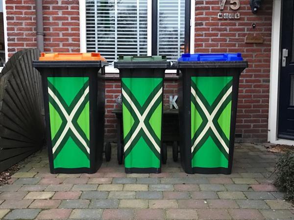 Grote foto achterhoekse vlag kliko sticker containersticker tuin en terras tuindecoratie