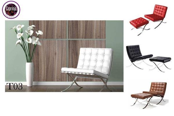 Grote foto premium barcelona chair volledig leer huis en inrichting stoelen