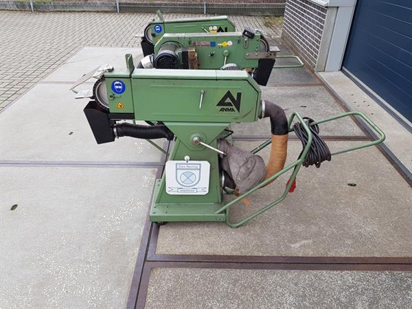 Grote foto bandschuurmachine bandslijpmachine anma bs 20 75 ms met afzuiging in de voet. doe het zelf en verbouw schuurmachines
