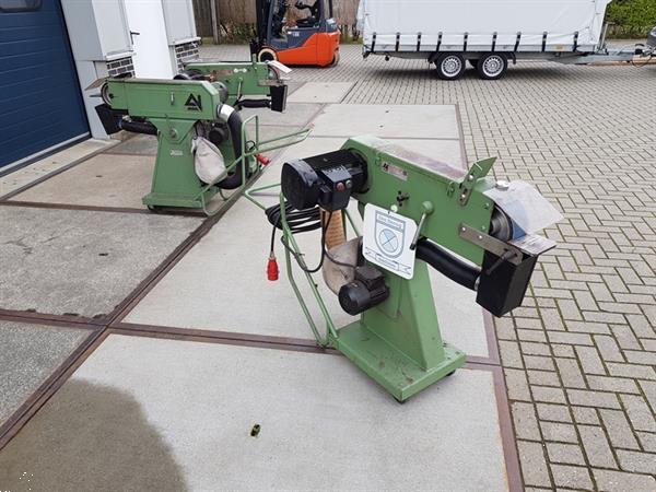 Grote foto bandschuurmachine bandslijpmachine anma bs 20 75 ms met afzuiging in de voet. doe het zelf en verbouw schuurmachines