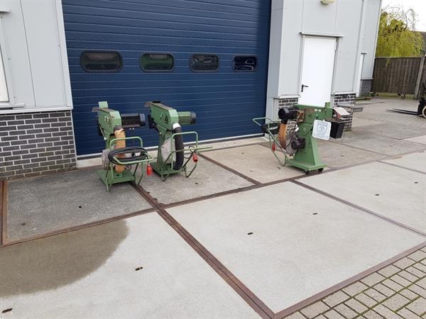 Grote foto bandschuurmachine bandslijpmachine anma bs 20 75 ms met afzuiging in de voet. doe het zelf en verbouw schuurmachines
