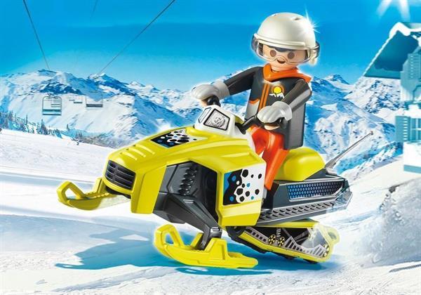 Grote foto playmobil family fun 9285 sneeuwscooter kinderen en baby duplo en lego