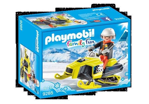 Grote foto playmobil family fun 9285 sneeuwscooter kinderen en baby duplo en lego