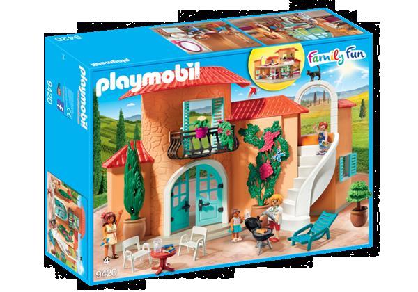 Grote foto playmobil family fun 9420 vakantievilla kinderen en baby duplo en lego