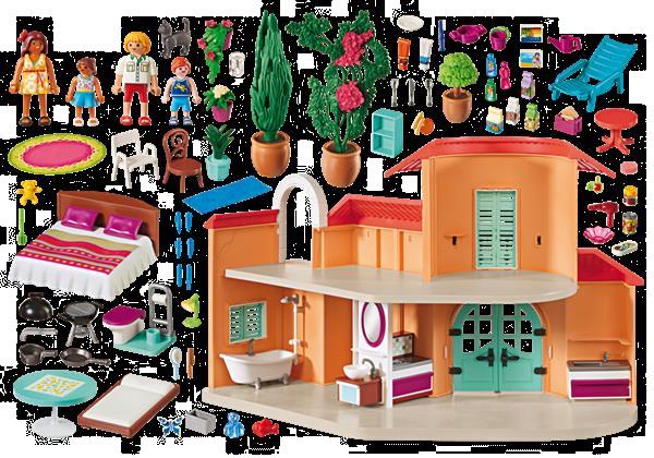 Grote foto playmobil family fun 9420 vakantievilla kinderen en baby duplo en lego