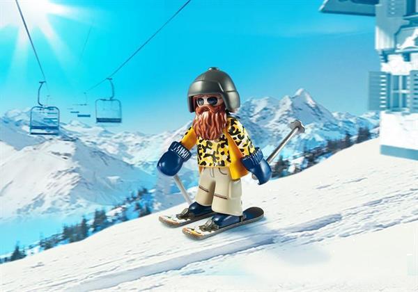 Grote foto playmobil family fun 9284 ski r op snowblades kinderen en baby duplo en lego