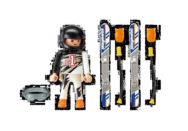 Grote foto playmobil family fun 9284 ski r op snowblades kinderen en baby duplo en lego