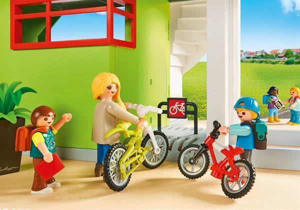 Grote foto playmobil city life 9453 ingerichte school kinderen en baby duplo en lego