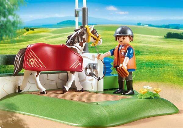 Grote foto playmobil country 6929 paardenwasplaats kinderen en baby duplo en lego