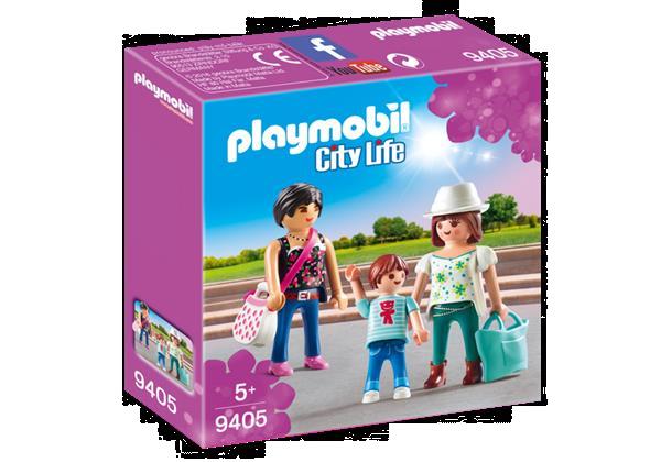 Grote foto playmobil city life 9405 winkelende meisjes kinderen en baby duplo en lego
