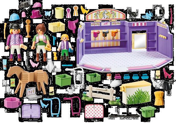 Grote foto playmobil city life 9401 ruitersport winkel kinderen en baby duplo en lego