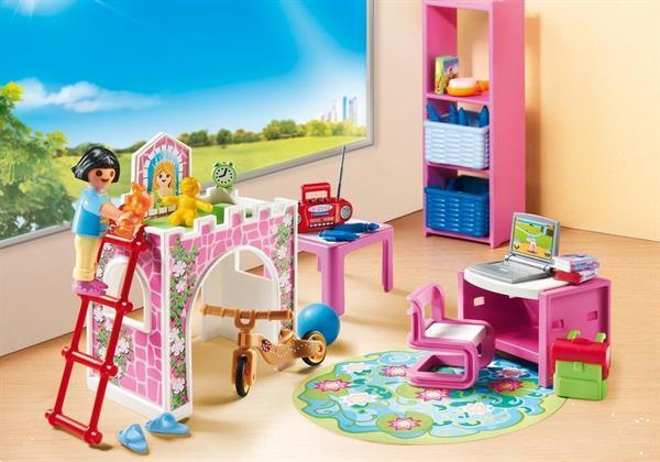 Grote foto playmobil city life 9270 kinderkamer met hoogslaper kinderen en baby duplo en lego