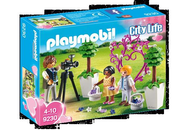 Grote foto playmobil city life 9230 fotograaf met bruidskinderen kinderen en baby duplo en lego