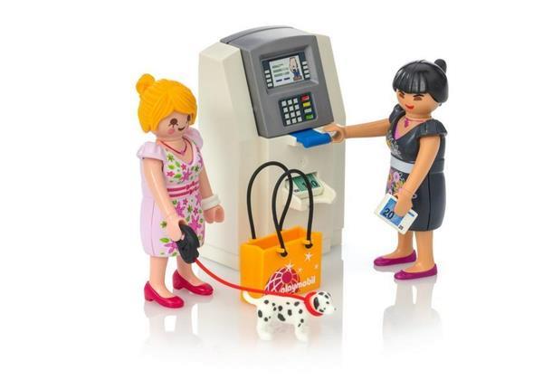Grote foto playmobil city life 9081 geldautomaat kinderen en baby duplo en lego