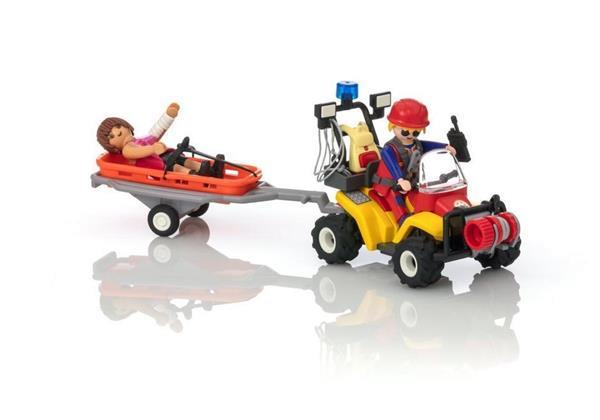 Grote foto playmobil action 9130 reddingsquad met draagberrie kinderen en baby duplo en lego