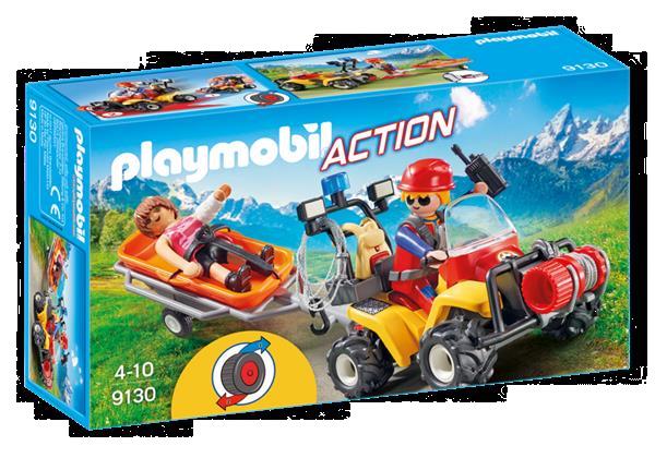 Grote foto playmobil action 9130 reddingsquad met draagberrie kinderen en baby duplo en lego