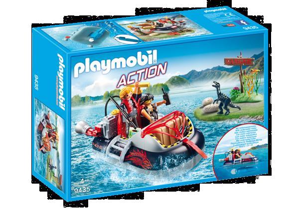 Grote foto playmobil action 9435 hovercraft met onderwatermotor kinderen en baby duplo en lego