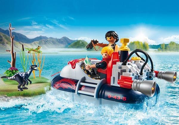 Grote foto playmobil action 9435 hovercraft met onderwatermotor kinderen en baby duplo en lego