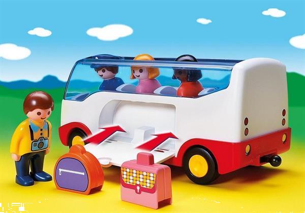 Grote foto playmobil 1.2.3 6773 autobus kinderen en baby duplo en lego