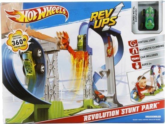 Grote foto hot wheels rev ups revolution stunt park kinderen en baby speelgoed voor jongens