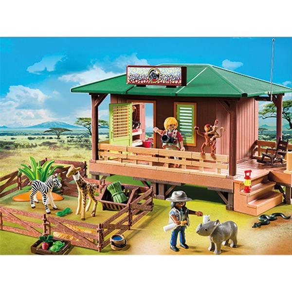 Grote foto playmobil 6936 rangerpost voor gewonde dieren kinderen en baby duplo en lego