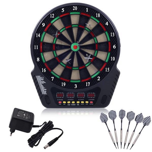 Grote foto elektronisch dartbord met 6 dartpijlen en lcd display sport en fitness overige sport en fitness