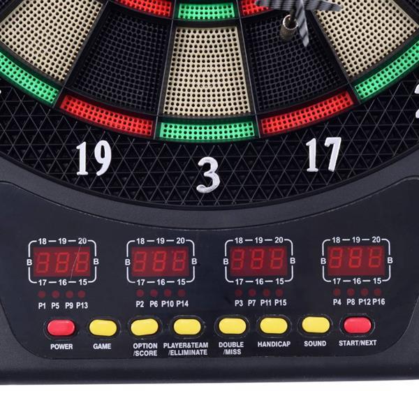 Grote foto elektronisch dartbord met 6 dartpijlen en lcd display sport en fitness overige sport en fitness