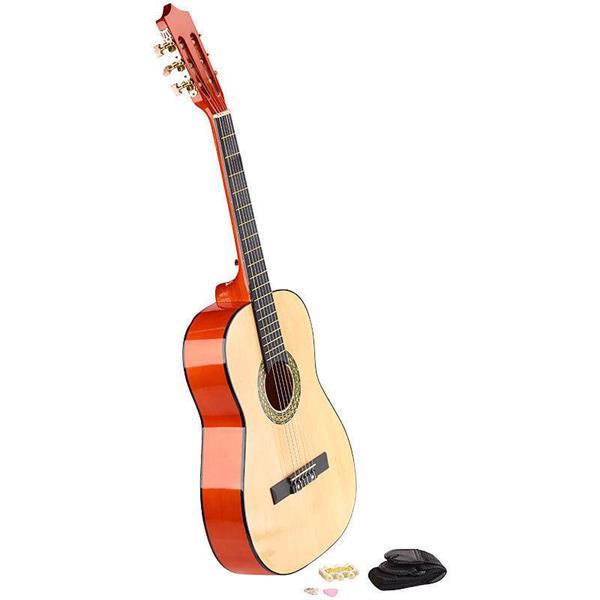 Grote foto akoestische gitaar met accessoires muziek en instrumenten speakers