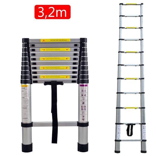 Grote foto telescopische ladder 320 cm telescoop ladder doe het zelf en verbouw ladders en trappen