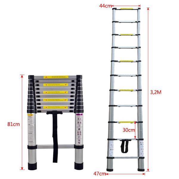 Telescopische Ladder 320 Cm Telescoop Ladder Kopen Ladders en Trappen