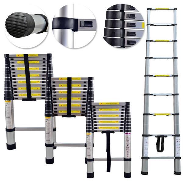 Grote foto telescopische ladder 320 cm telescoop ladder doe het zelf en verbouw ladders en trappen