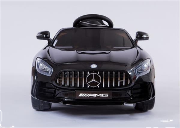 Grote foto mercedes gtr metallic zwart 12v leder rc rubberbanden kinderen en baby los speelgoed