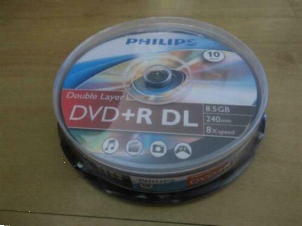 Grote foto philips spindel 10 x dvd r dl nieuw . computers en software cd roms dvd en blu rays schrijfbaar