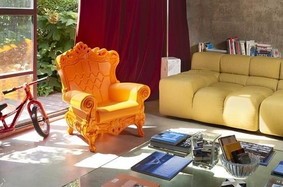 Grote foto design troon queen of love binnen buiten huis en inrichting fauteuils