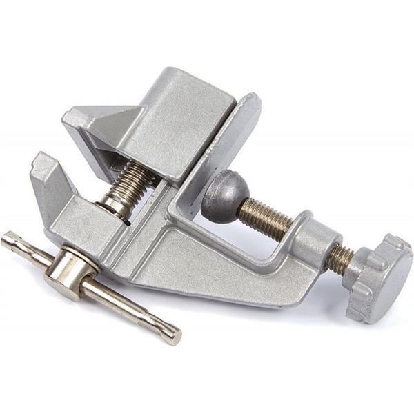 Grote foto bankschroef 40 mm met tafelklem doe het zelf en verbouw gereedschappen en machines