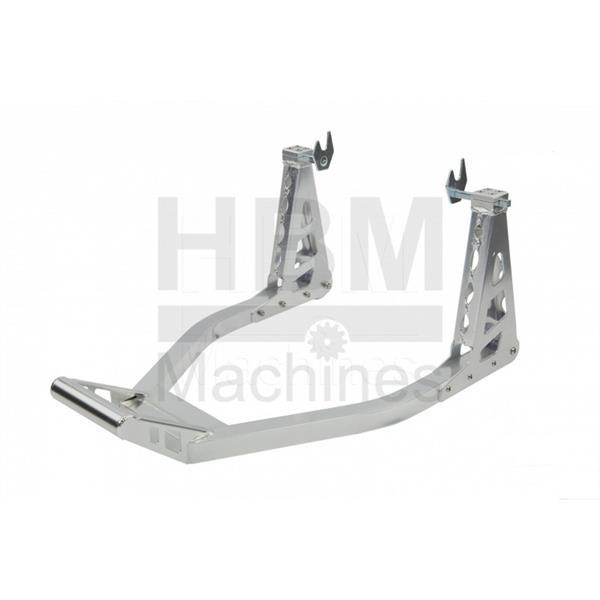 Grote foto zwarte professionele gp paddockstand voor het achterwiel auto onderdelen auto gereedschap