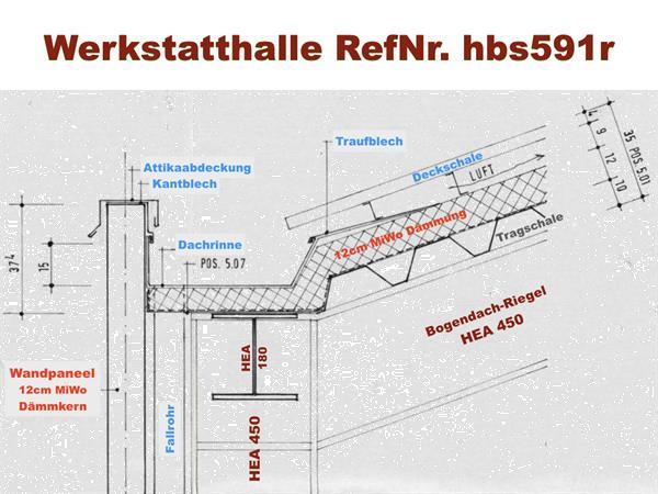 Grote foto bedrijfshalle 32x16x5m atelier met gebogen dak bedrijfspanden opslagruimte te koop