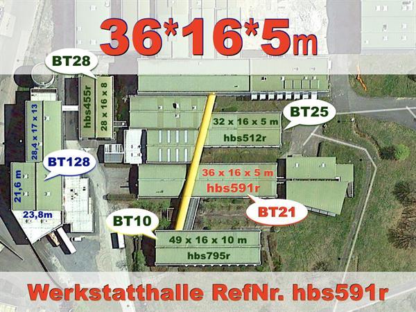 Grote foto bedrijfshalle 32x16x5m atelier met gebogen dak bedrijfspanden opslagruimte te koop