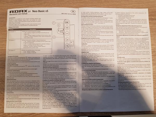 Grote foto adax neo basic s5 radiator elektrisch programmeerbaar design wit 230v huis en inrichting kachels en openhaarden