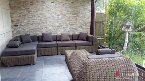 Grote foto strak design loungeset naturel kleur nieuw. tuin en terras tuinmeubelen