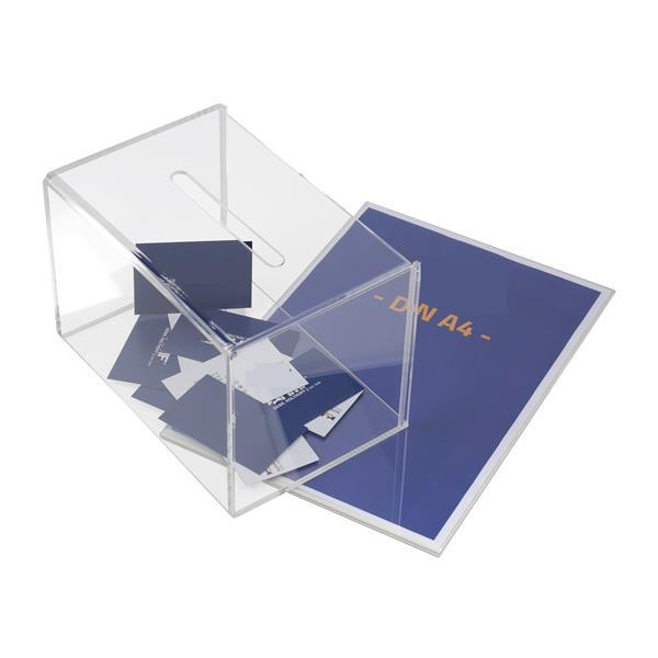 Grote foto donatiebox donatiebus collectebox met insteek voor a4 huis en inrichting overige huis en inrichting