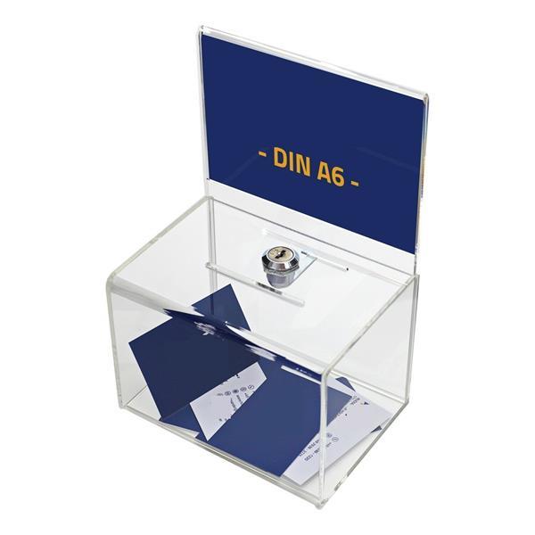 Grote foto donatiebox donatiebus collectebox met insteek voor a5 huis en inrichting overige huis en inrichting