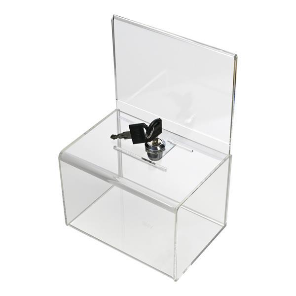 Grote foto donatiebox donatiebus collectebox met insteek voor a5 huis en inrichting overige huis en inrichting