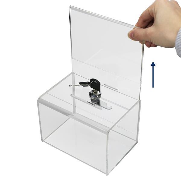 Grote foto donatiebox donatiebus collectebox met insteek voor a5 huis en inrichting overige huis en inrichting