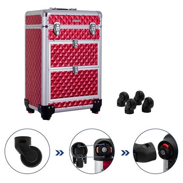 Grote foto cosmeticakoffer visagiekoffer kapperskoffer beauty en gezondheid make up sets