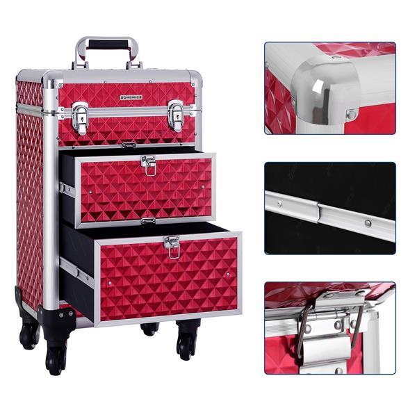 Grote foto cosmeticakoffer visagiekoffer kapperskoffer beauty en gezondheid make up sets