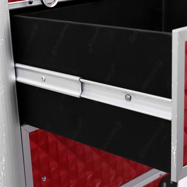 Grote foto cosmeticakoffer visagiekoffer kapperskoffer beauty en gezondheid make up sets